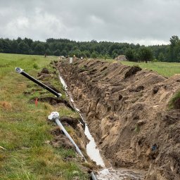 Przyłącze wod kan Stary Grodków 2