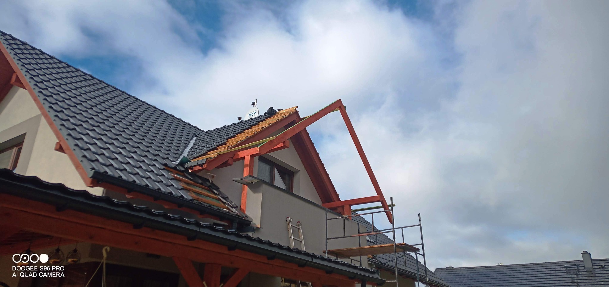 Więźba dachowa, przebudowa.