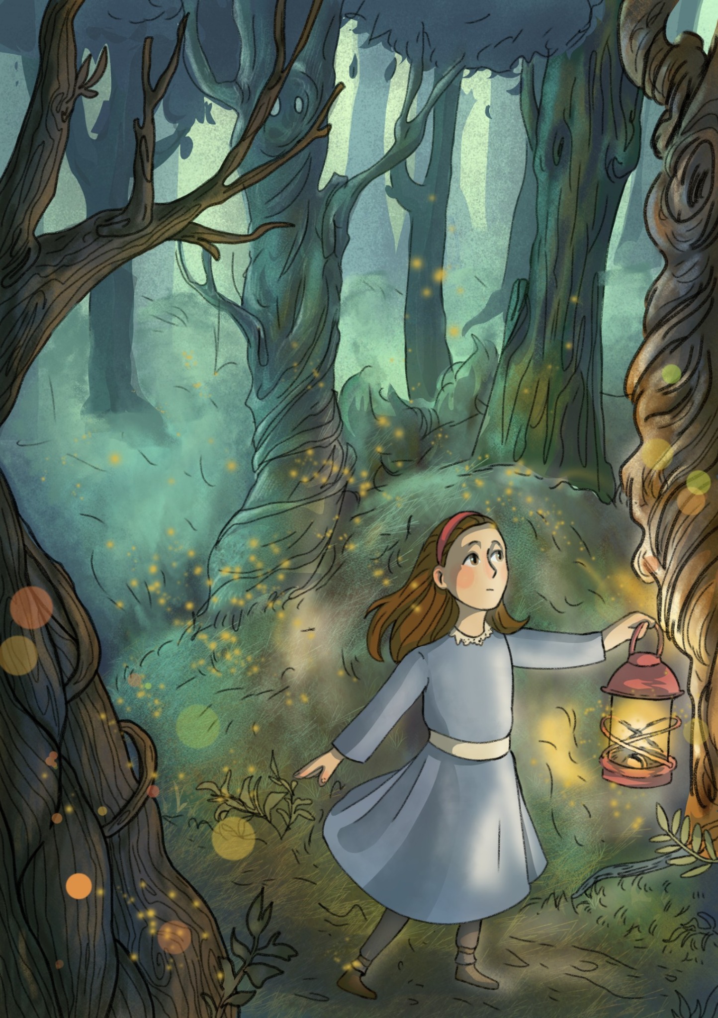 Koncepcyjna pierwsza wersja illustacji do książki dla dzieci