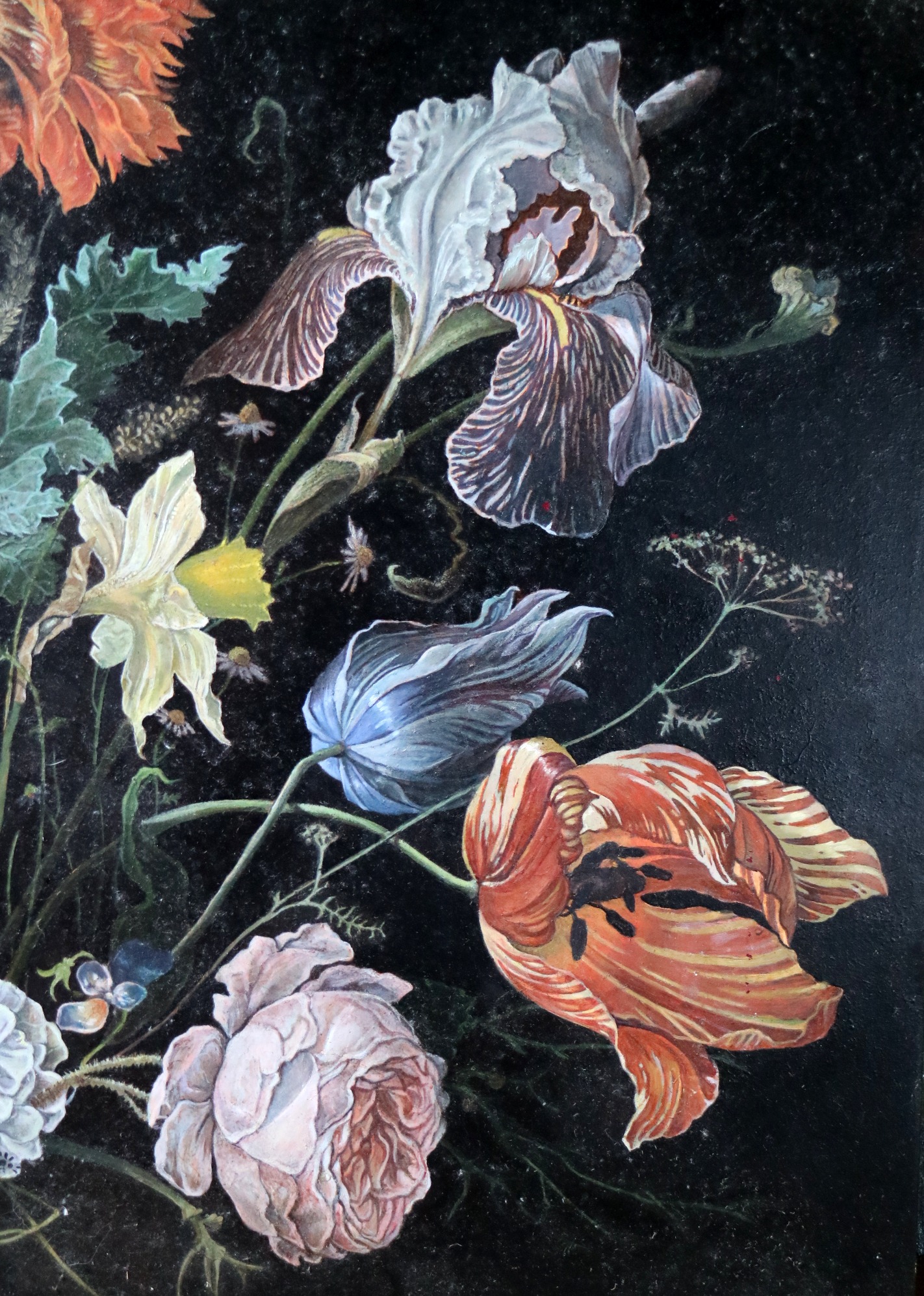 Reprodukcja Holenderskiej martwej natury, olej na desce