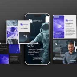 Codenauts.
Zakres realizacji: branding, materiały promocyjne.