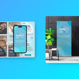 play.air, logoplan
Zakres realizacji: branding, materiały promocyjne, filmy instruktażowe