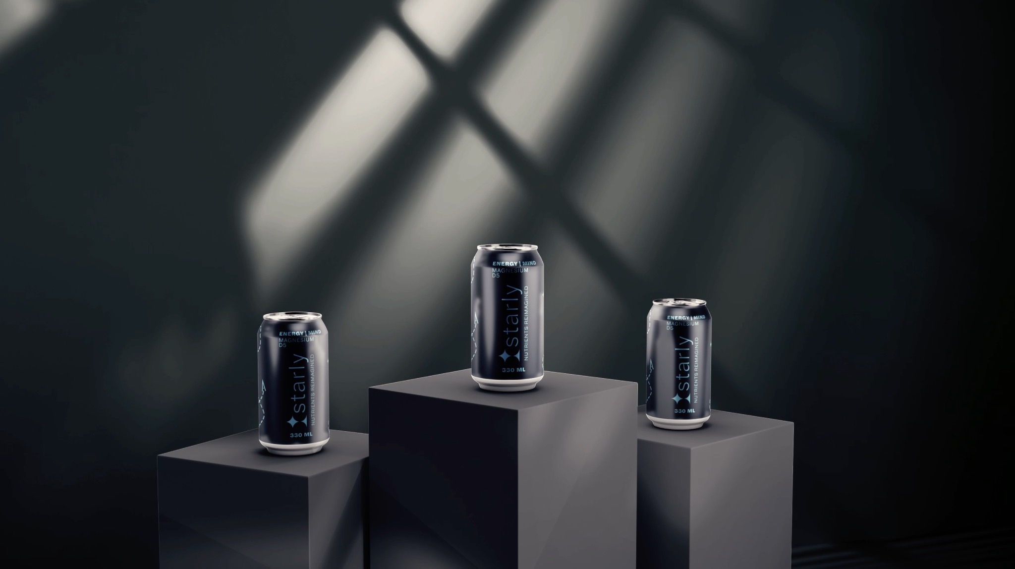 Starly, projekt koncepcyjny brandingu marki napojów izotonicznych. Zakres pracy: branding, animacja.