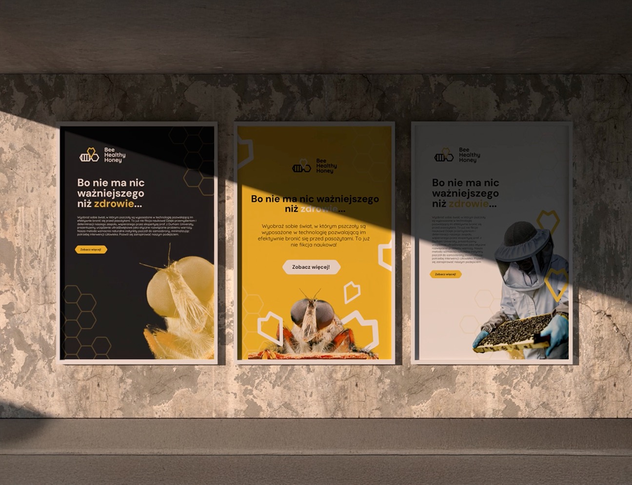 Bee Healthy Honey. Zakres realizacji: branding, materiały promocyjne, filmy.