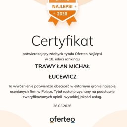 Trawy Łan Michał Łucewicz - Ogrodnik Sosnowiec
