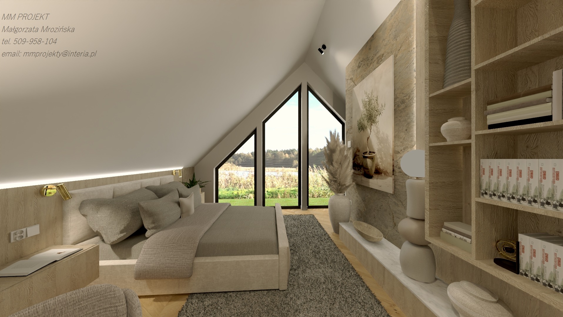 Projekt części domu modułowego, w stylu Janandii.