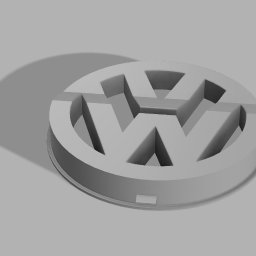 Zaprojektowany przeze mnie model 3d zaślepki nawiewu 