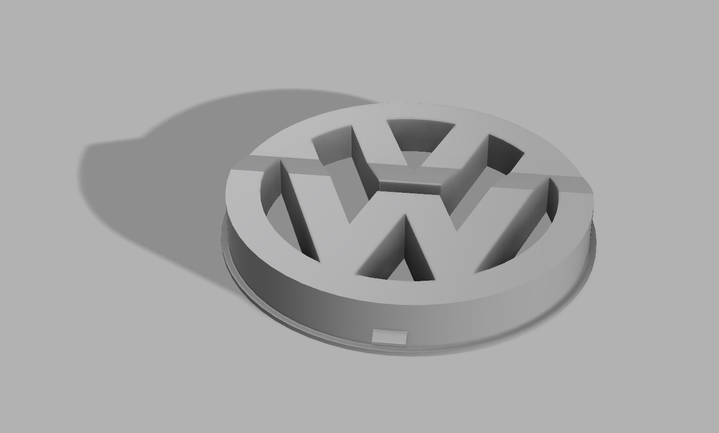 Zaprojektowany przeze mnie model 3d zaślepki nawiewu