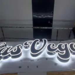 Litery 3D led, Świecenie wsteczne i frontowe po konturze