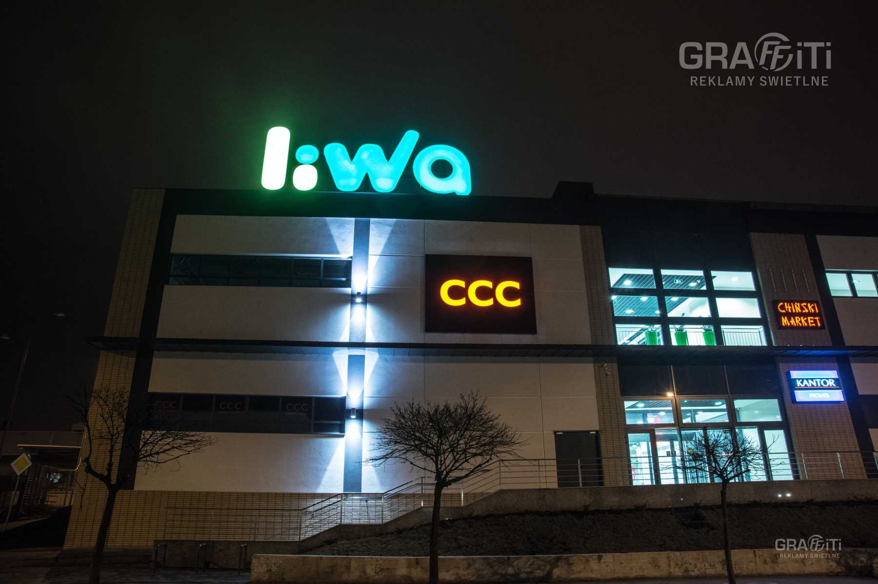 Litery 3D led Baner backlight, boki - rama napinająca Bleed