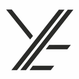 Abstrakcyjny, minimalistyczny logotyp w odcieniach szarości, składający się z geometrycznych linii tworzących unikalny wzór. Nowoczesny design.