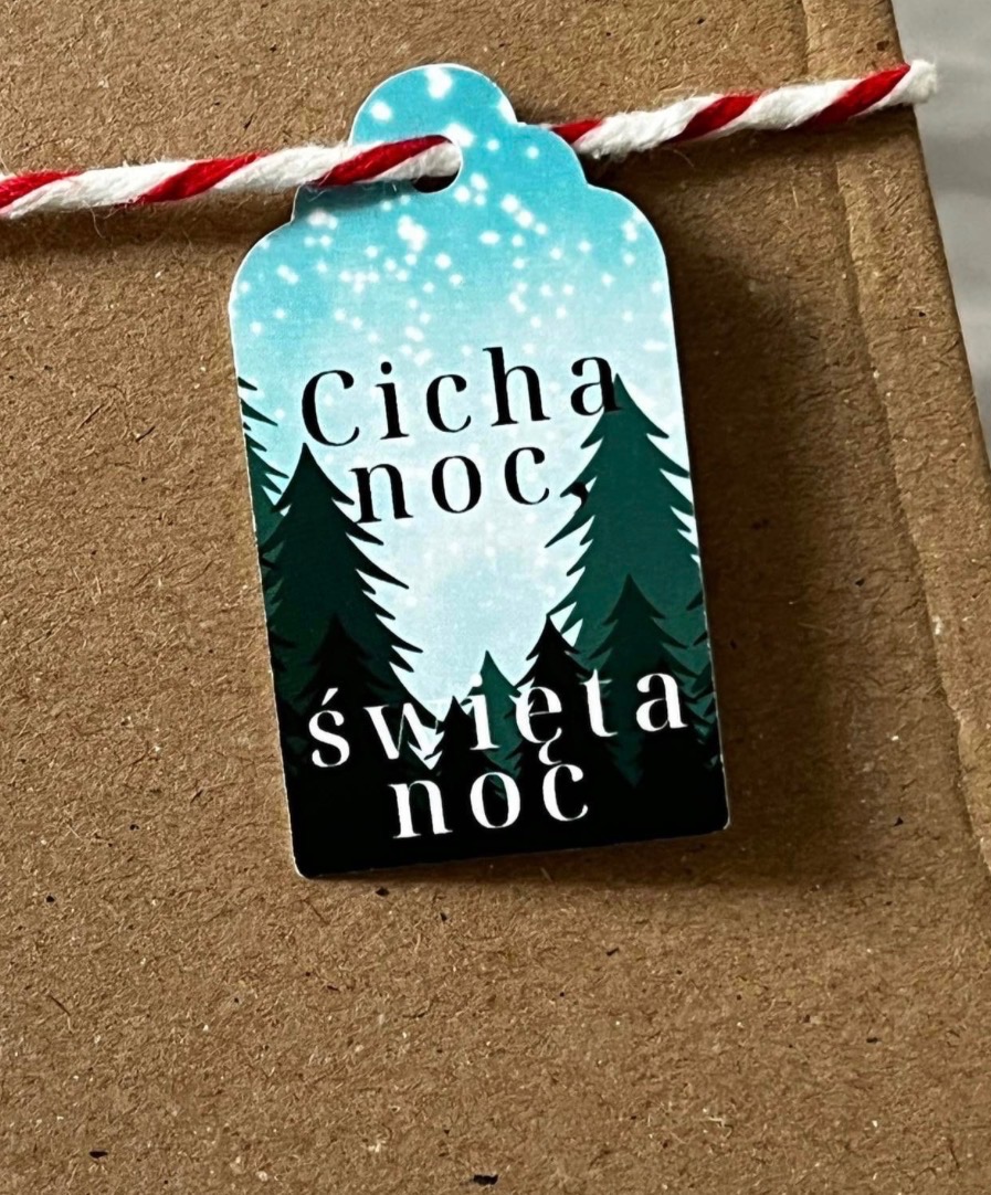 Zawieszki produktowe na papierze Kreda 300g