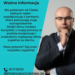 Skontaktuj się ze mną!

Nie czekaj – skorzystaj z profesjonalnego wsparcia i oszczędź czas oraz pieniądze. Chętnie odpowiem na Twoje pytania i poprowadzę Cię przez cały proces kredytowy.