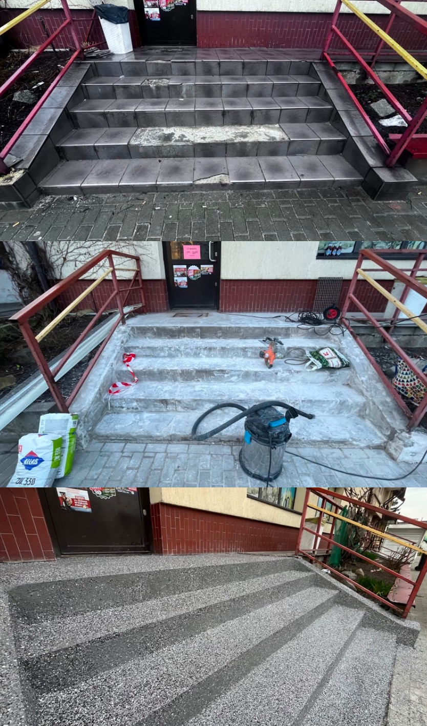 Schody Piasek deklracyjny Płatki dekoracyjne