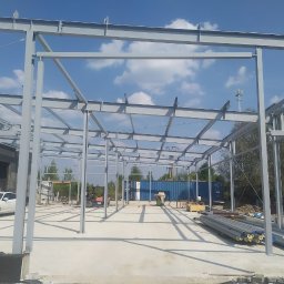 konstrukcja hali w Woli Mrokowskiej