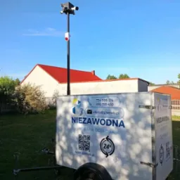 Mobilna wieża monitoringu , wynajem .