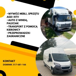 Usługi transportowe Dominik Kazimierski - Przewóz Mebli Waśniów