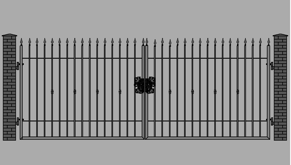 ogrodzenie, przęsło, brama, furtka