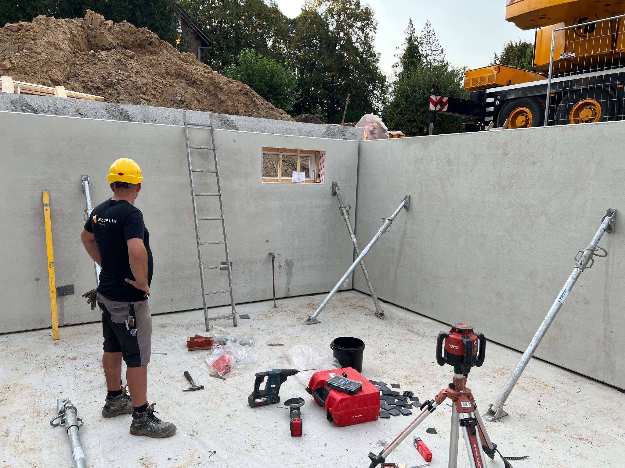 Stawianie piwnicy z gotowych elementów