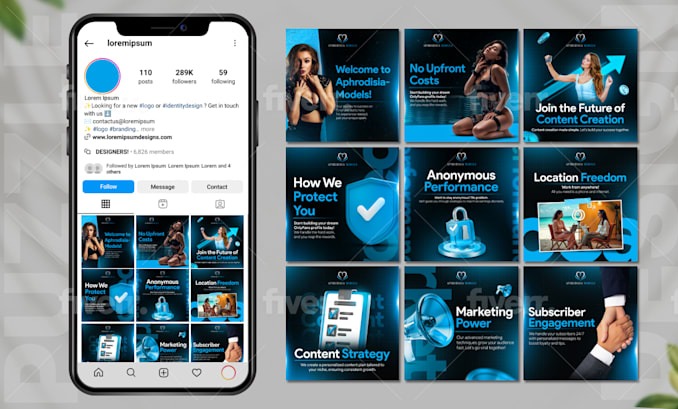 Posty na Instagram/facebook