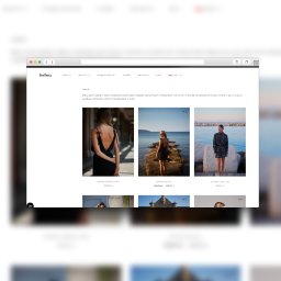 stronawbudowie.com - Ekran komputera wyświetla stronę internetową sklepu odzieżowego z kolekcją sukienek, widok zza ramki przeglądarki.