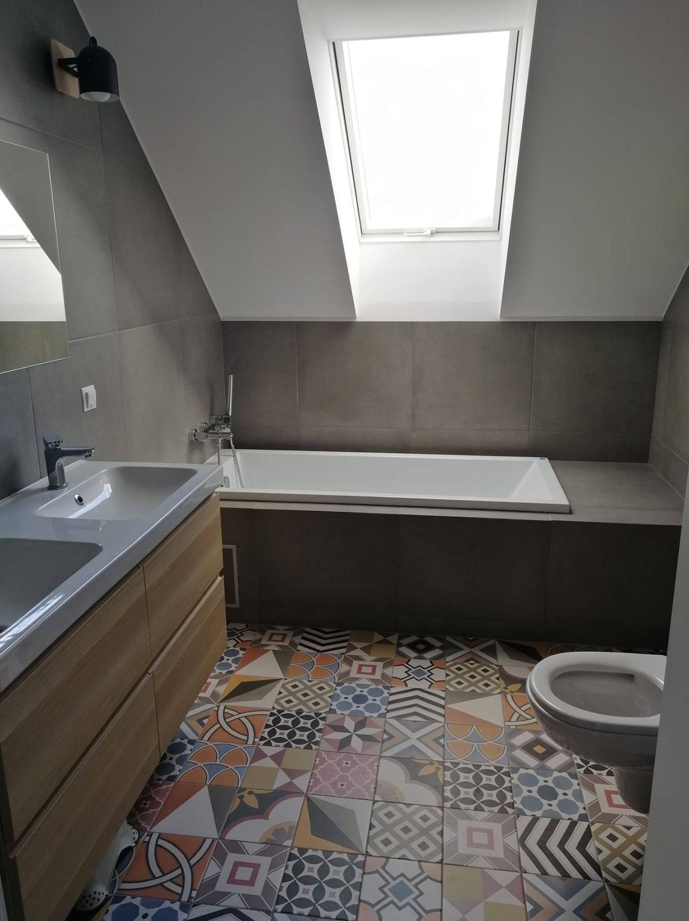 łazienka na poddaszu