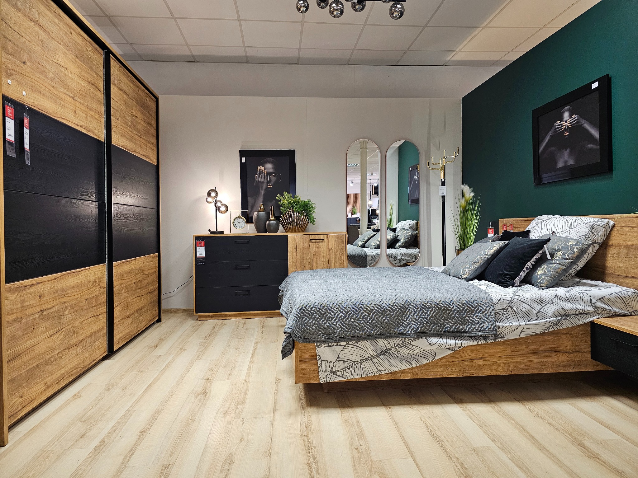 Sypialnia Maio Black Red White