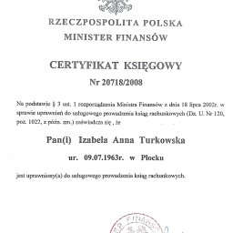 Certyfikat księgowy 