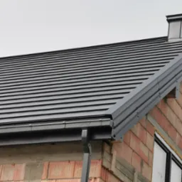 Pokrycie Ruukki Hyygge + Rynny SIba Tech z kwadratowym frontem