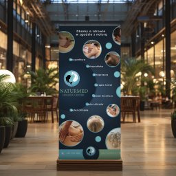 M&S Consulting - Projekt graficzny rollupu prezentacja na mockup