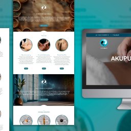 Strona internetowa dla firmy Naturmed - prezentacja na mockup, w całości do zobaczenia  na www.naturmedrybnik.com