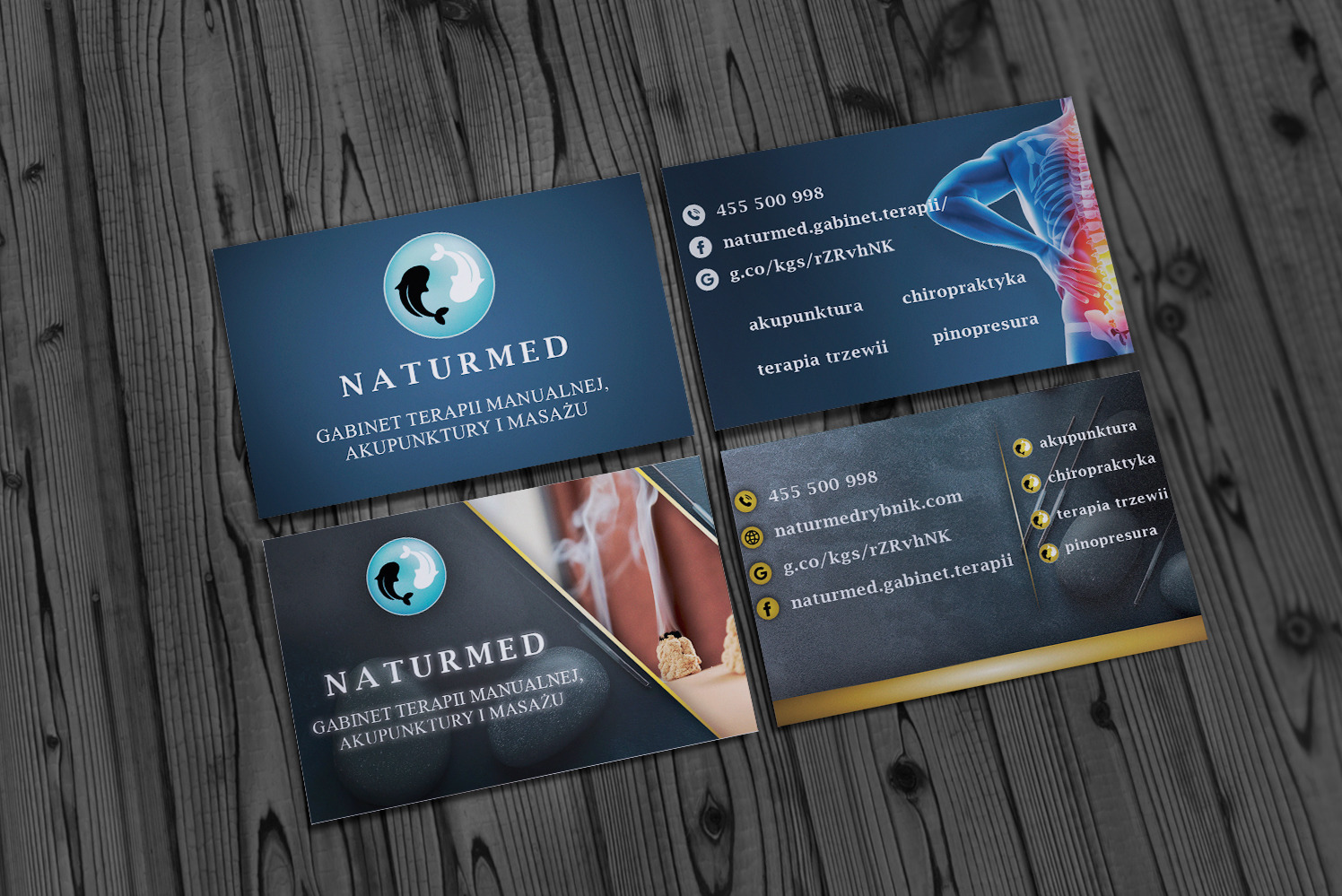 Mockup wizytówki 2 wersje