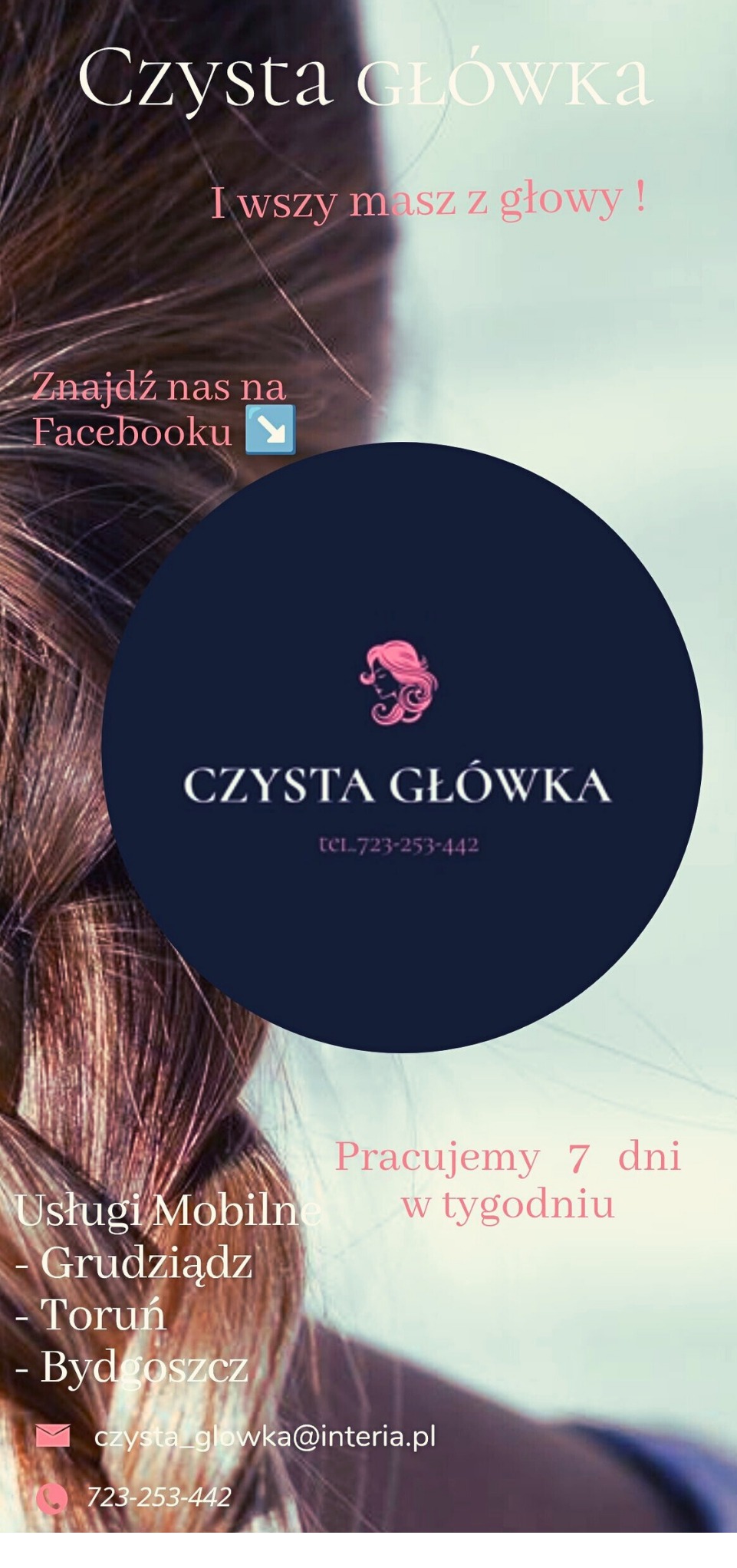 Profesjonalne i dyskretne usuwanie wszawicy na terenie miasta Grudziądz , Toruń i Bydgoszcz .