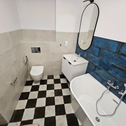 Wykończenie łazienki. 