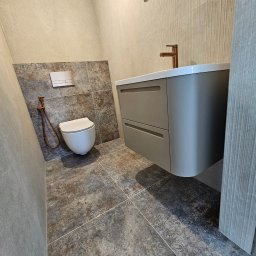 Wykończenie toalety. 