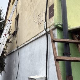 Pogelektro - Nowe przyłącze domu jednorodzinnego napowietrzne przeniesienie licznika na elewację w związku z zaleceniem tauronu