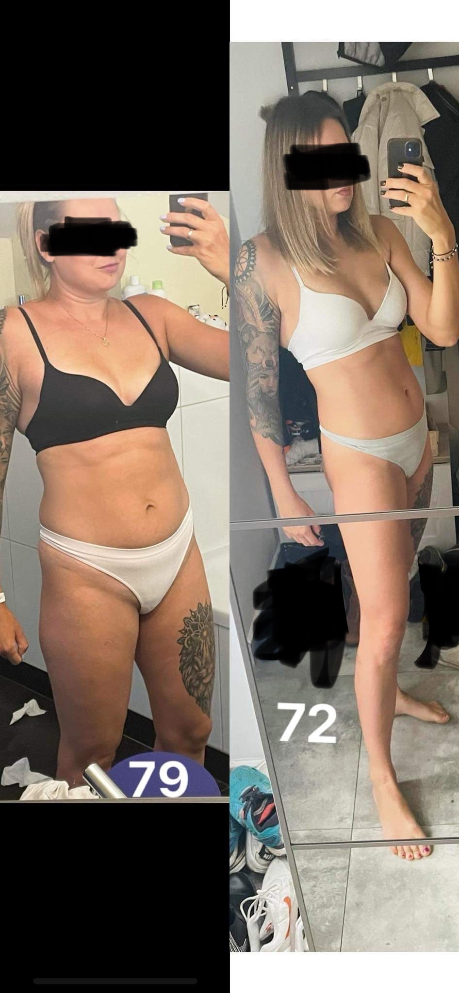 2.5 miesięczna redukcja ciała podopiecznej