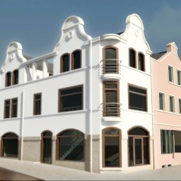 Projekt kamienicy przy ulicy Długiej 27 w Kościerzynie.