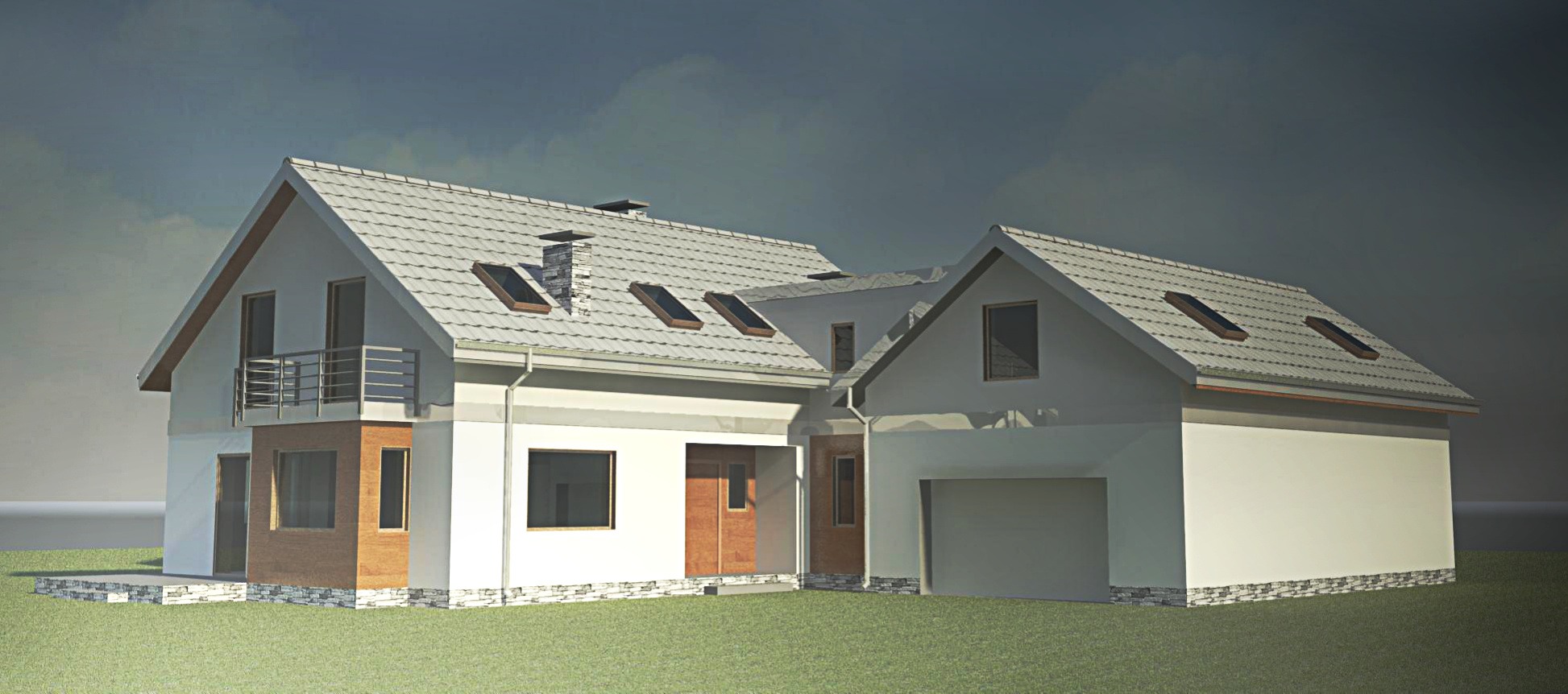 Projekt domu jednorodzinnego w Pępowie.