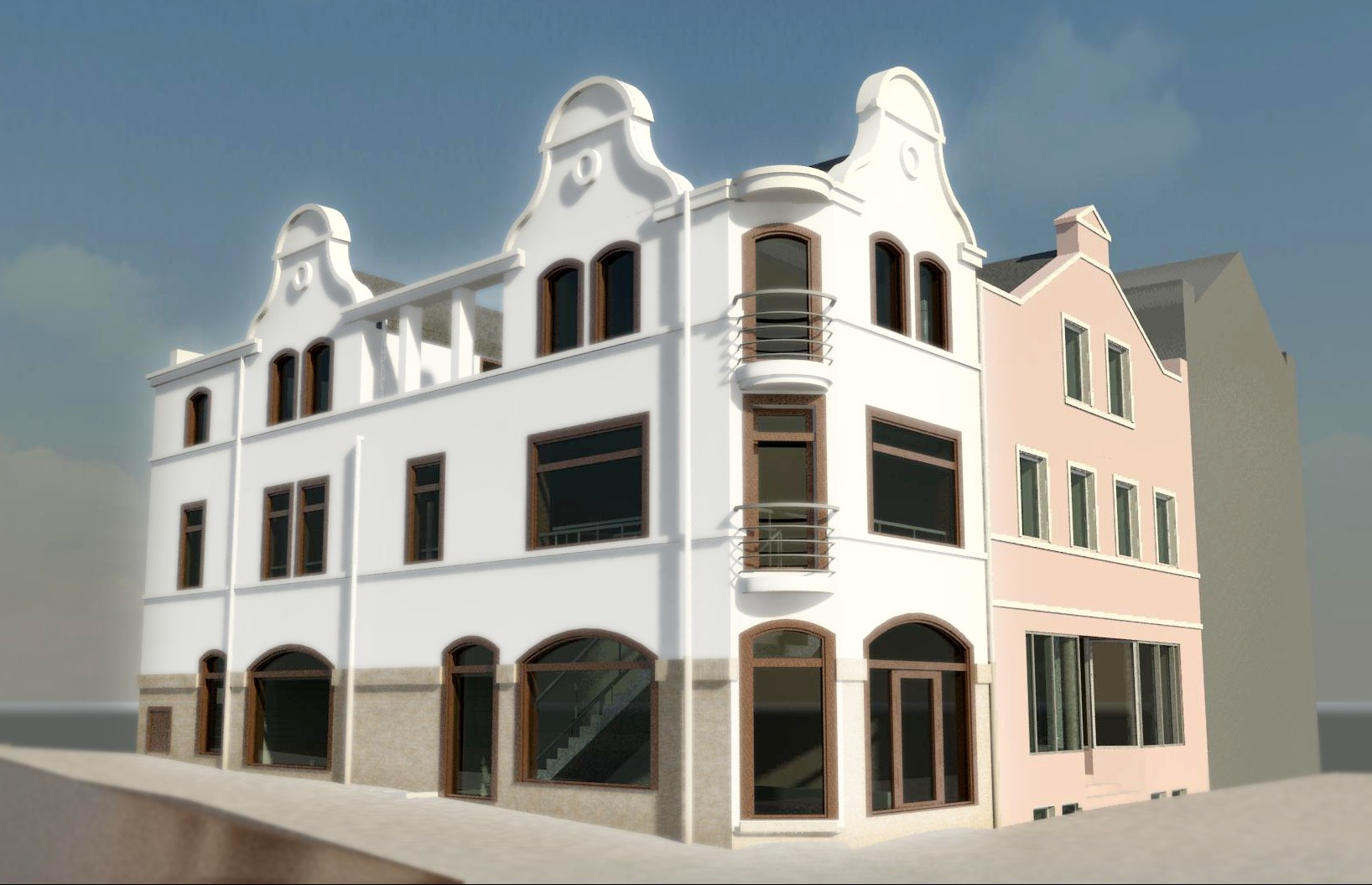 Projekt kamienicy przy ulicy Długiej 27 w Kościerzynie.