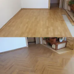 Wymiana podłóg. Czas pracy 3 dni robocze.