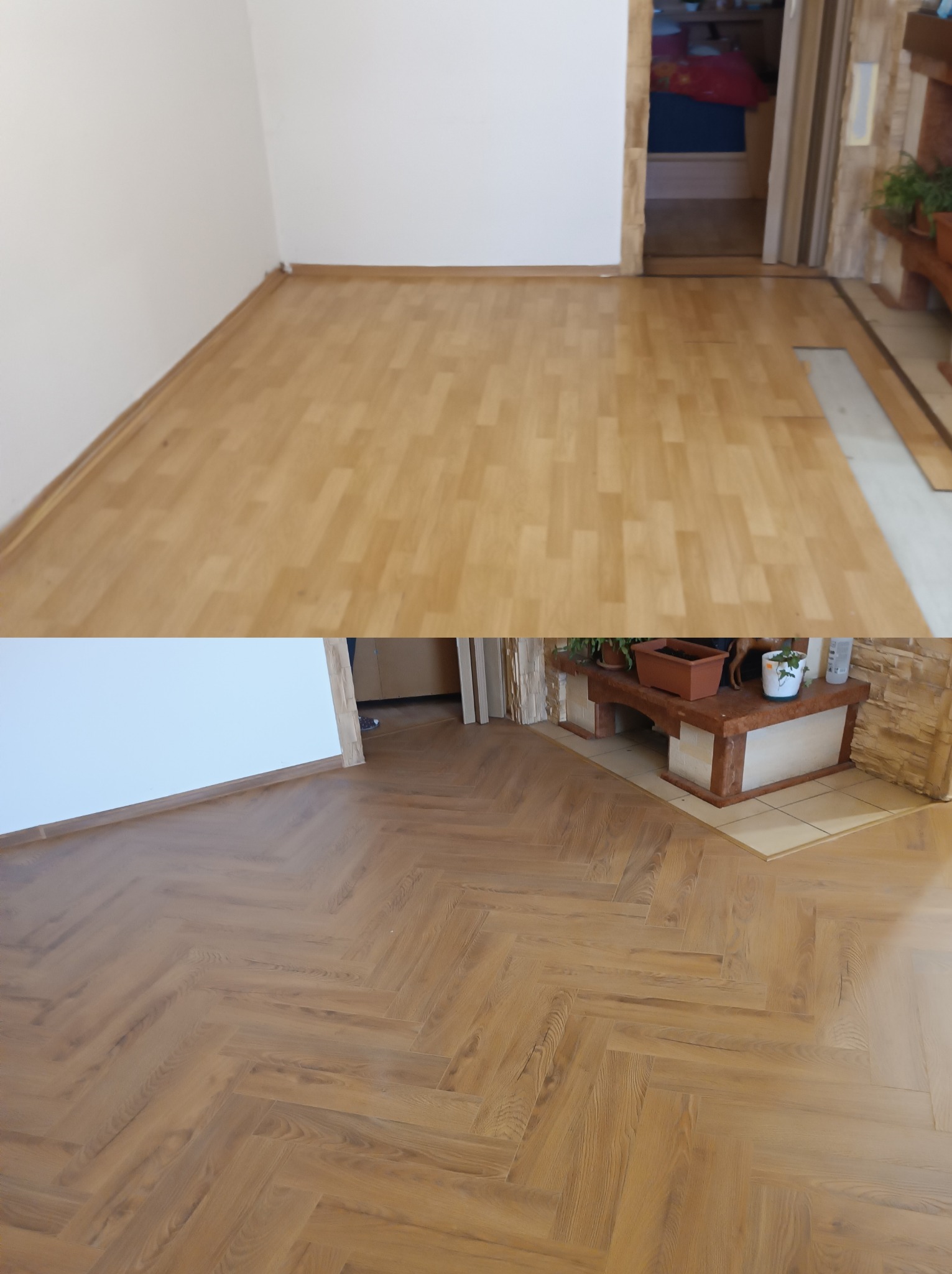 Wymiana podłóg. Czas pracy 3 dni robocze.