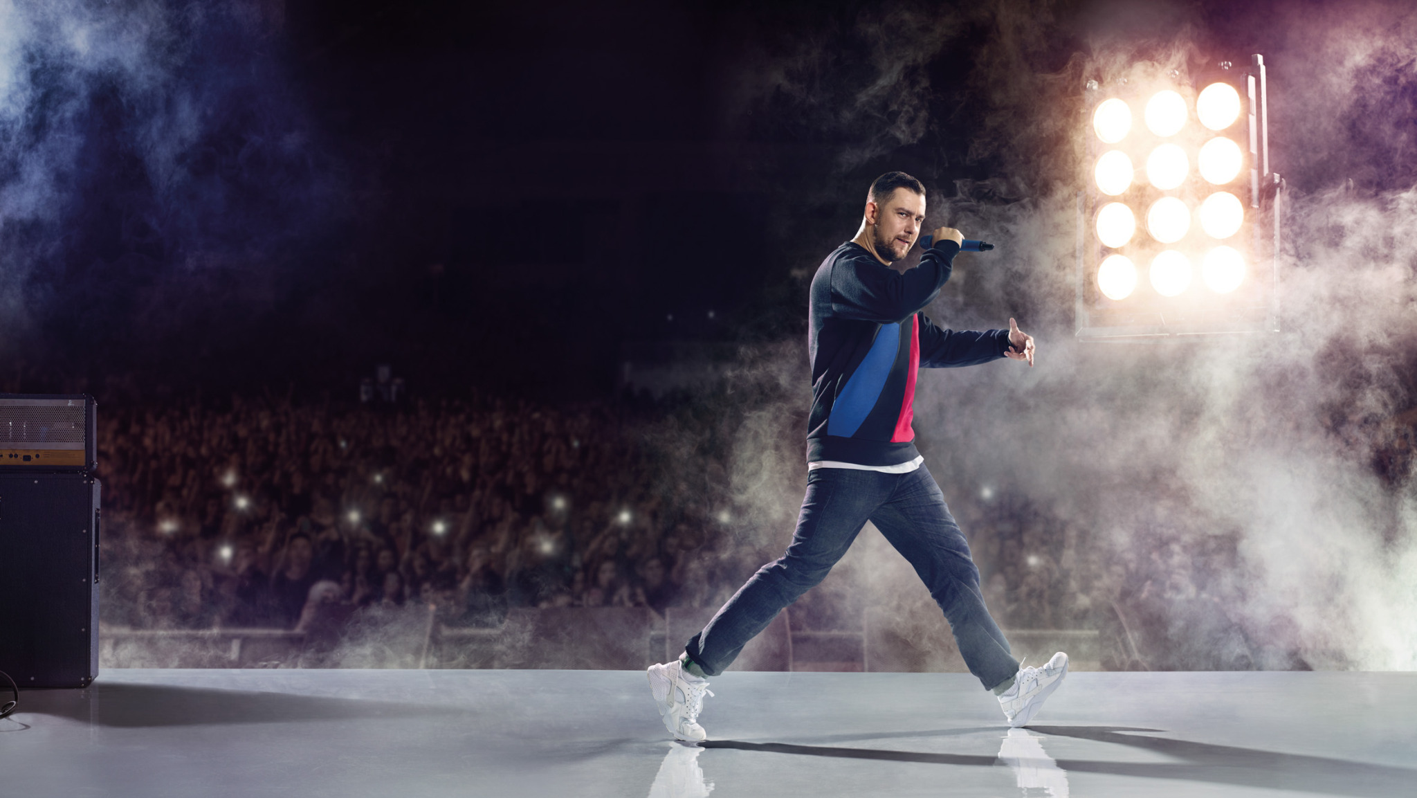 Reklama Johnny Walker z Sokołem.