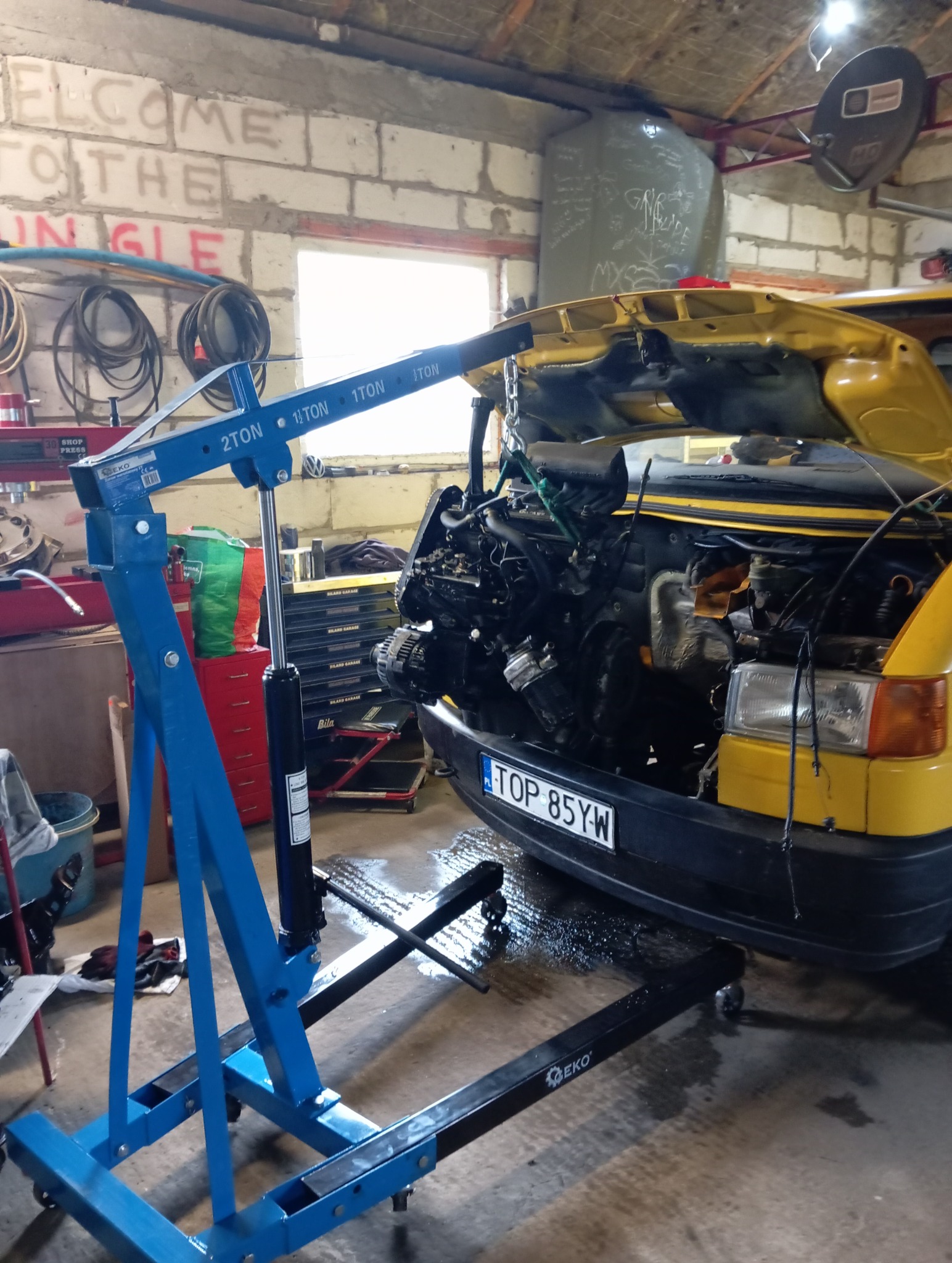 Demontaż silnika 1.9D