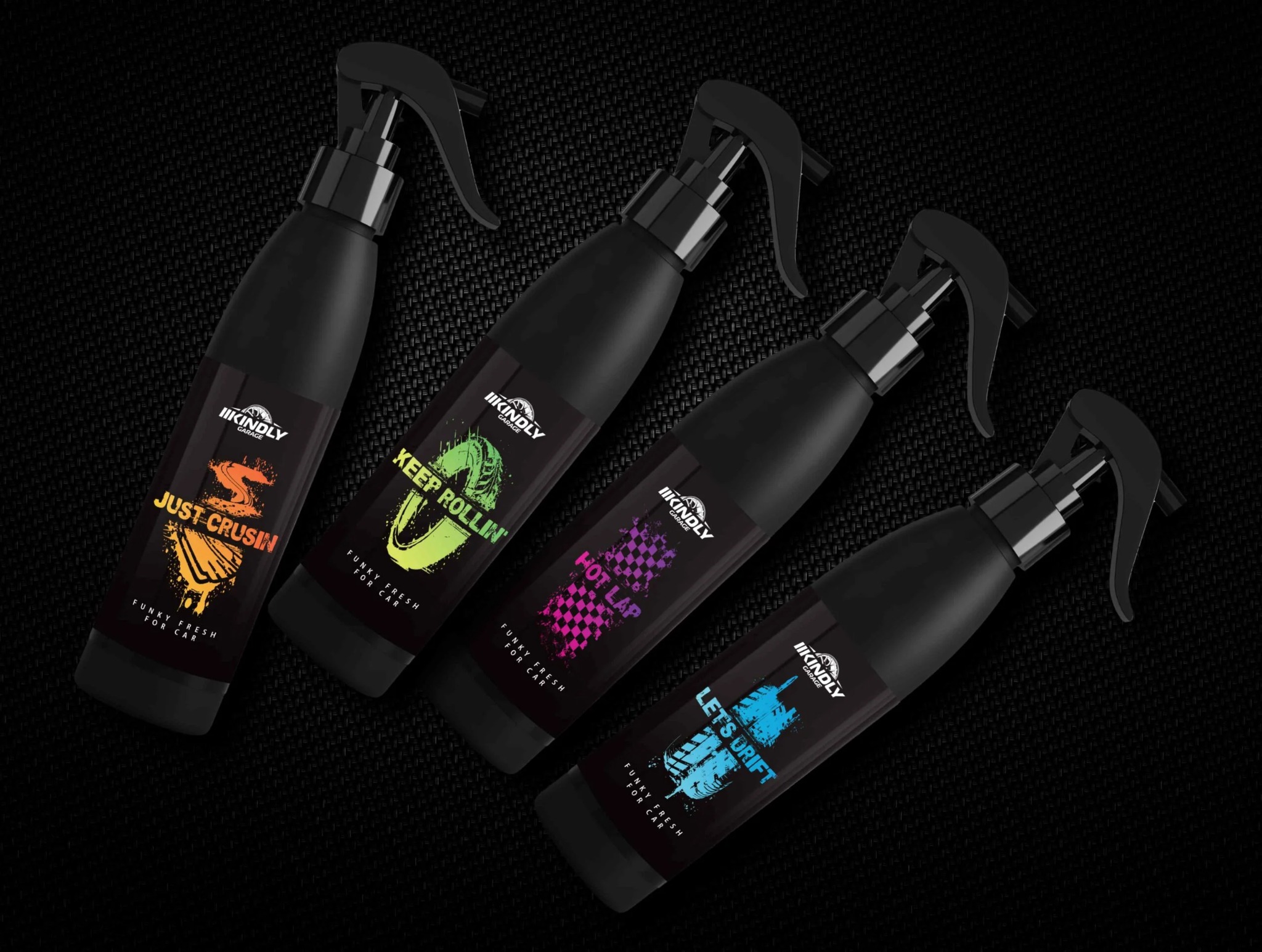 Projekt opakowań dla marki influencera Poczciwego Krzycha - perfumy do samochodu