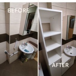 Jarosław Janik - Adaptacja mebli i wykonanie zabudowy w łazience pod zamówienie specjalne