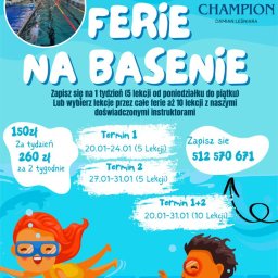 Nauka pływania Ferie 2025 Korzenna Basen