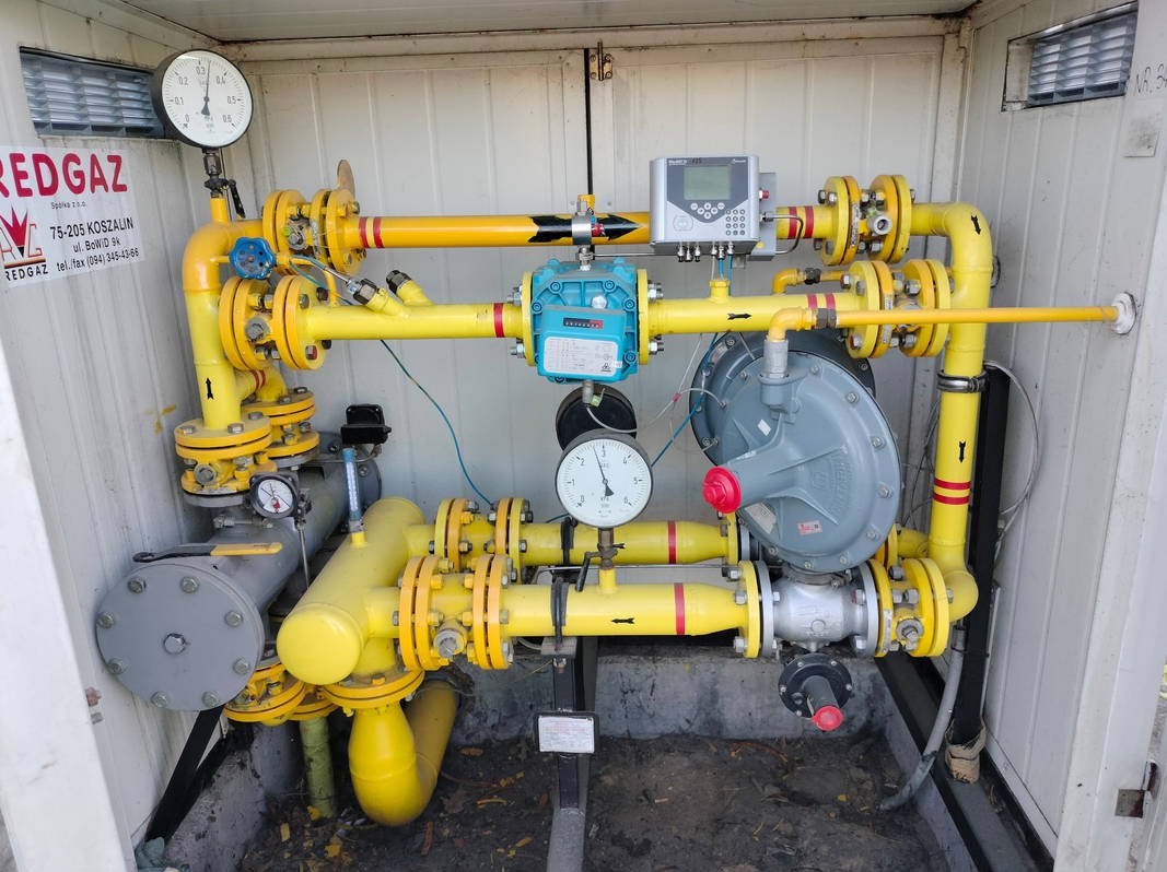 Serwis i przegląd stacji gazowej, indywidualnego odbiorcy gazu.
