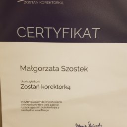 Przepisywanie i skład tekstu Rzeszów 2