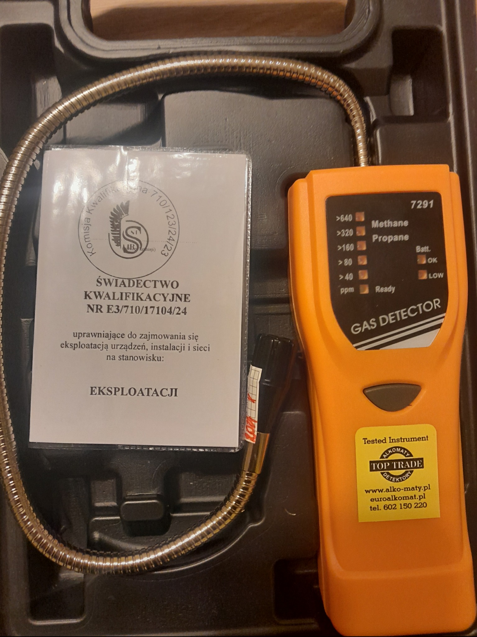 Wykonujemy również prace związane z badaniem szczelności instalacji gazowych.